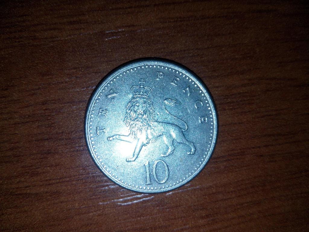 Монета 10 пенсов