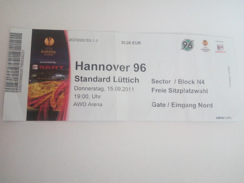 Ганновер - Стандард, Hannover – Standard 2011