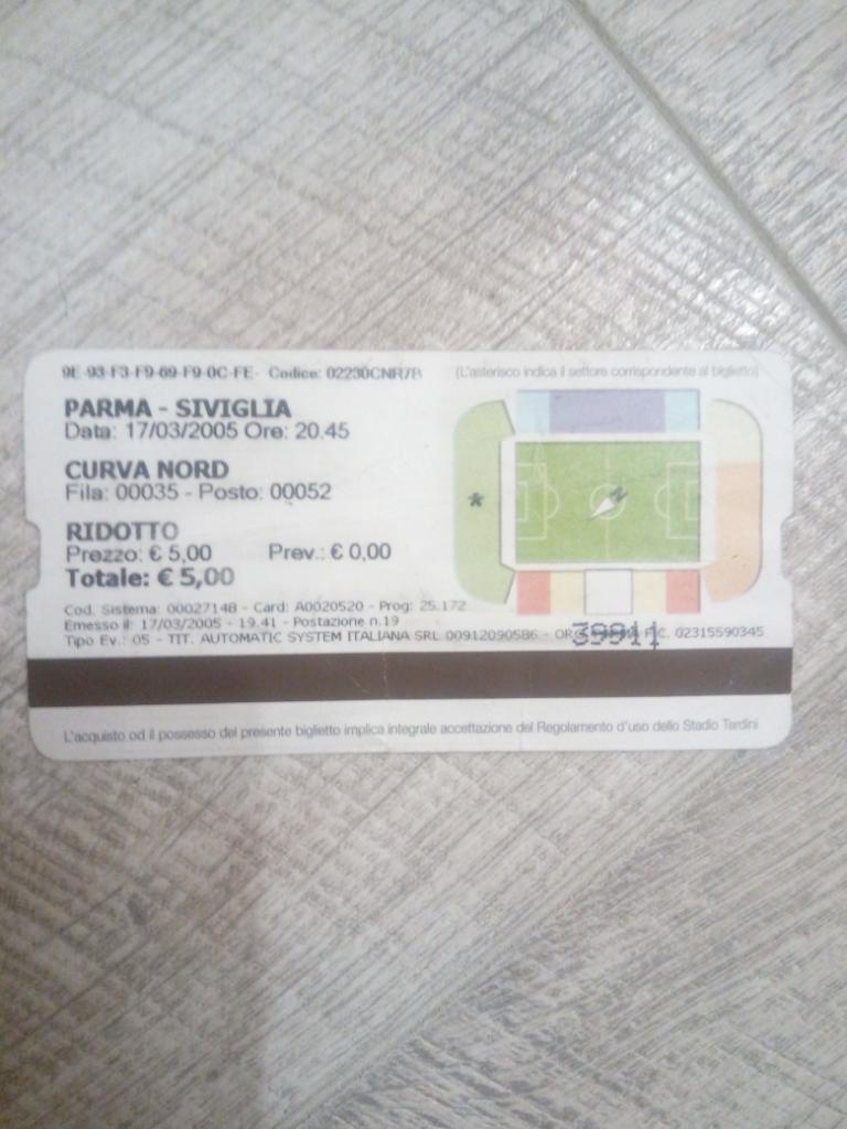 Парма - Севилья, Parma - Sevilla 2005