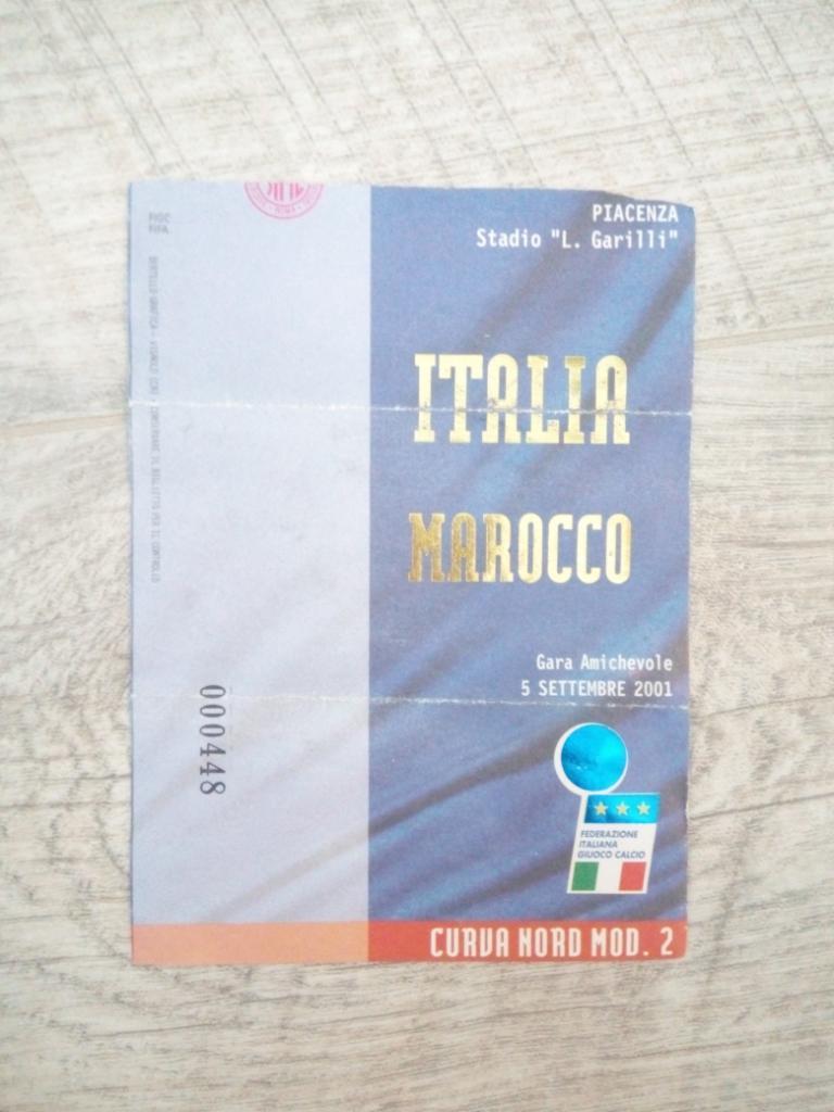 Италия - Марокко, Italy - Marocco 2001