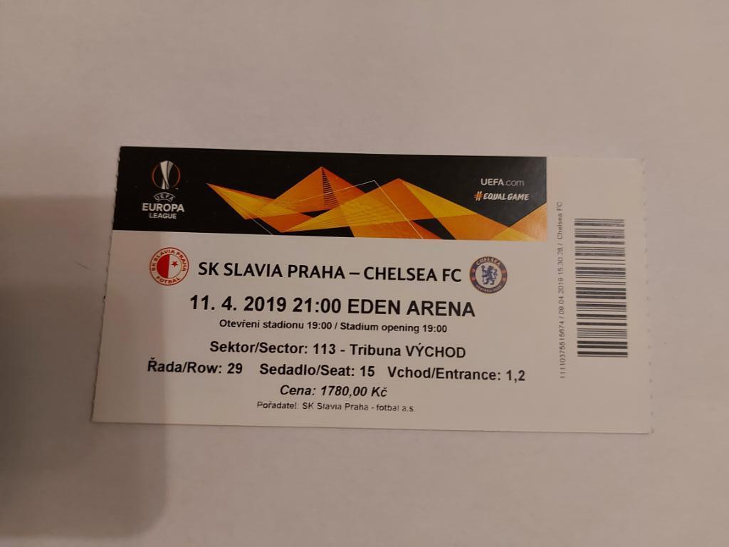 Славия - Челси, Slavia Praha – Chelsea 2019