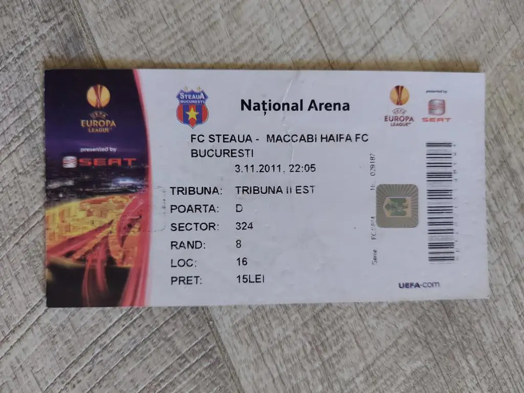 Стяуа - Маккаби, Steaua - Maccabi 2011