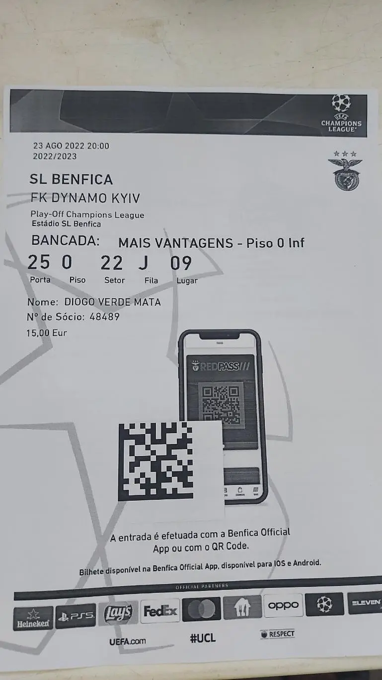 Динамо Київ - Бенфіка, Dynamo Kyiv - Benfica 2022