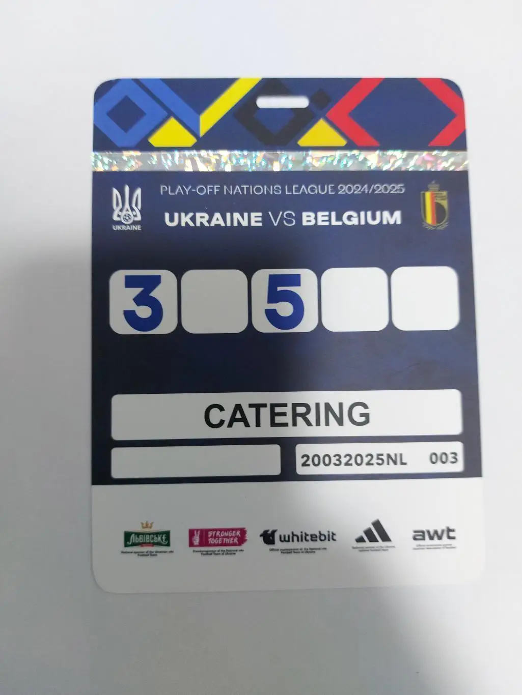 Україна - Бельгія, Ukraine - Belgium 2025