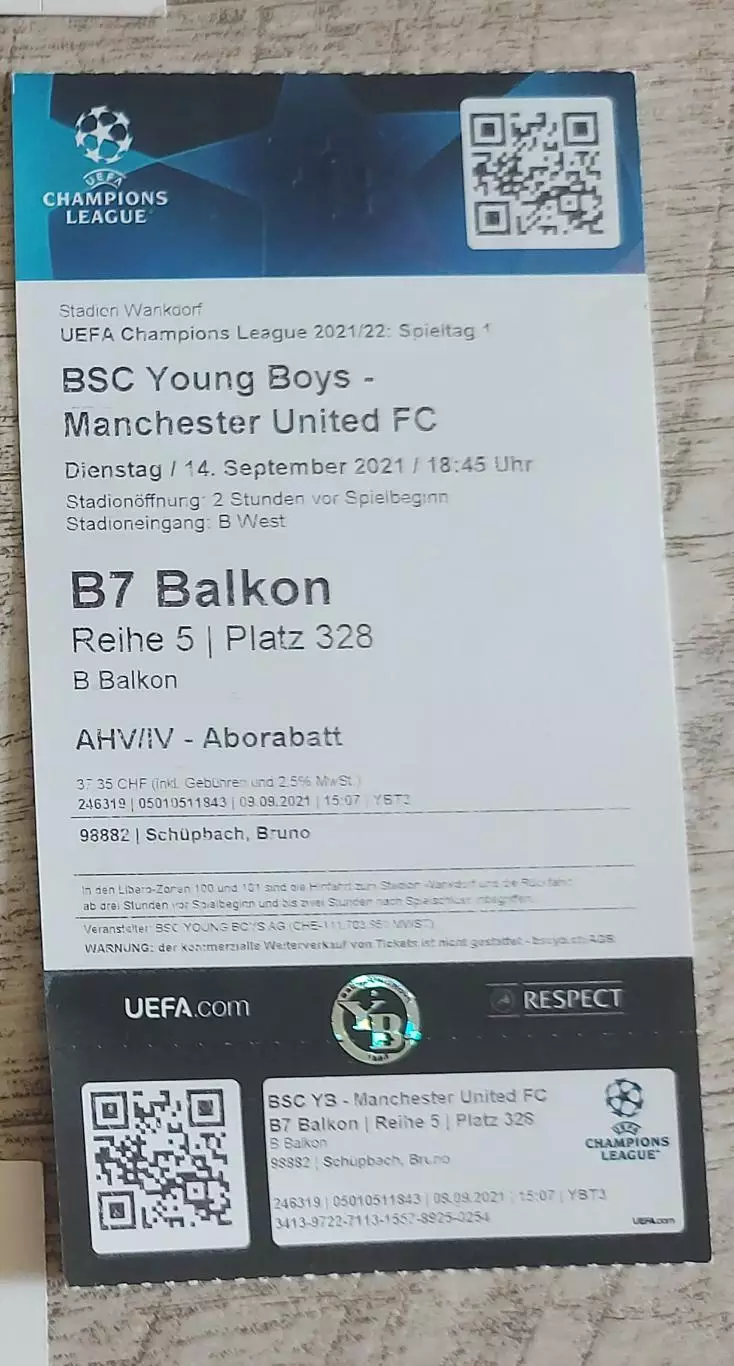 Янг Бойз - Манчестер Юнайтед, Young Boys - Man.United 2021