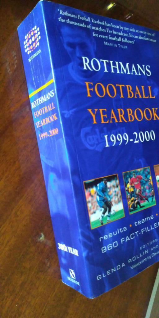 Ежегодник Rothmans Football Yearbook 1999-00 1