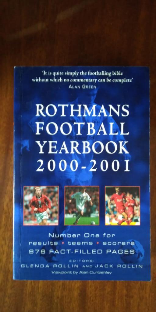 Ежегодник Rothmans Football Yearbook 2000-01