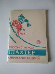 Хоккей с мячом. Шахтер Ленинск-Кузнецкий 1989/1990 календарь справочник
