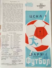 ЦСКА Москва-Заря Ворошиловград 5.11.1977