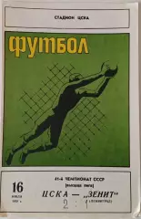 ЦСКА - Зенит Ленинград 16.07.1978