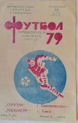 Спартак Семипалатинск - Манометр Томск 20.05.1979