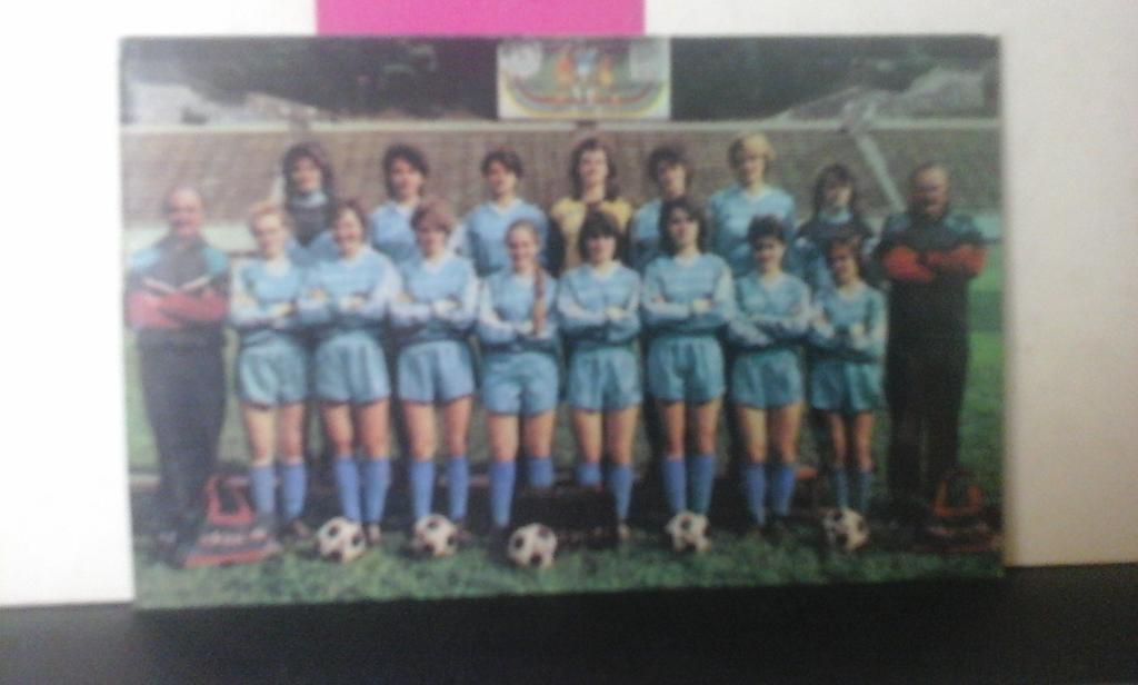 Календарик 1990 г. женская команда ФК Динамо (Киев)