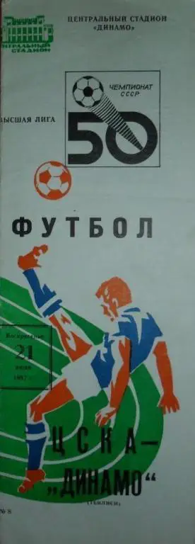 ЦСКА(Москва)-Динамо (Тбилиси) 21.06.1987