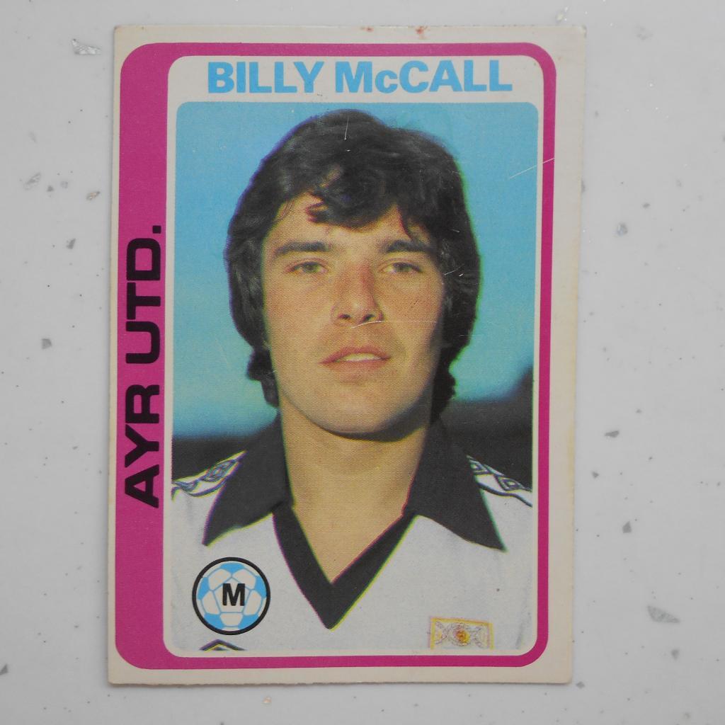 AYR UnitedF.C. Billy McCall/ Шотландия «Эр Юнайтед» 1979
