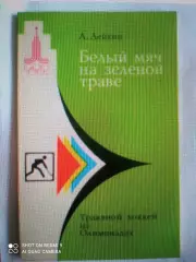 А. Лейкин. Белый мяч на зеленой траве.
