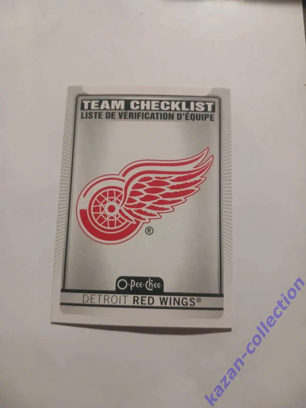 Detroit Red Wings- Team Checklist