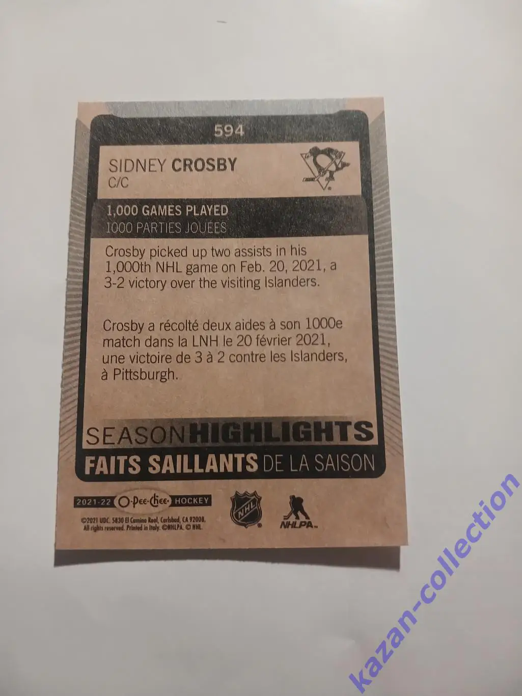 Sidney Crosby ( Pittsburgh Penguins) 1