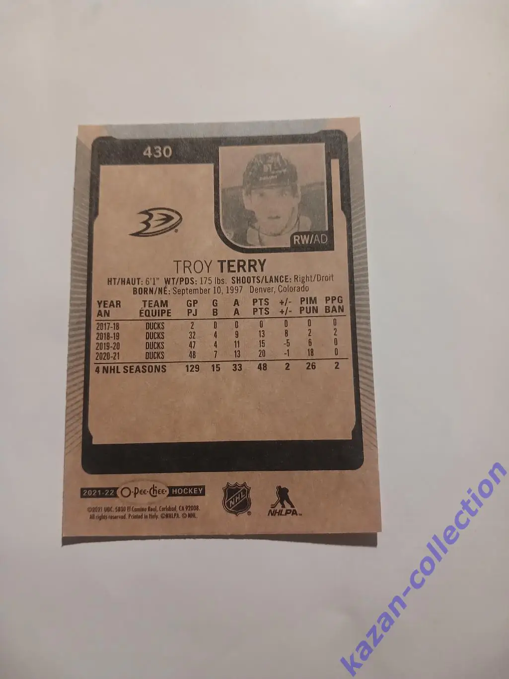Troy Terry ( Anaheim Ducks ) 1