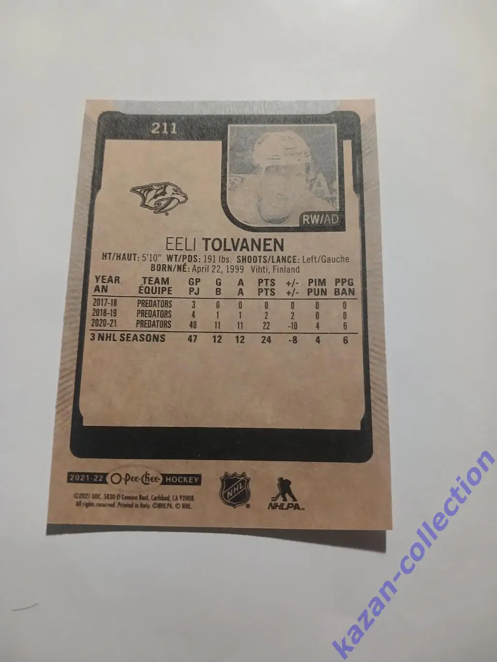 Eeli Tolvanen ( Nashville Predators) 1