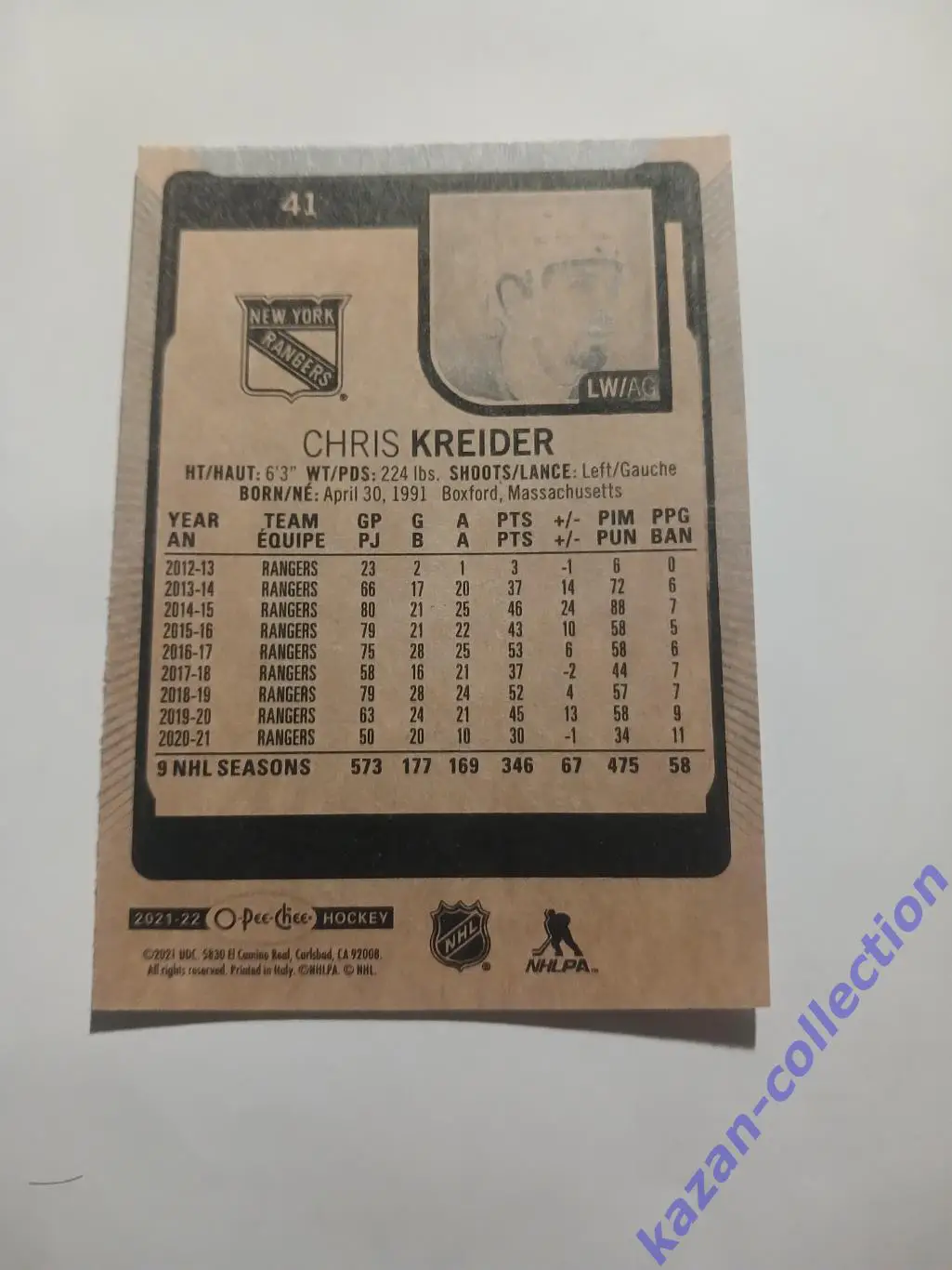 Chris Kreider ( New York Rangers) 1