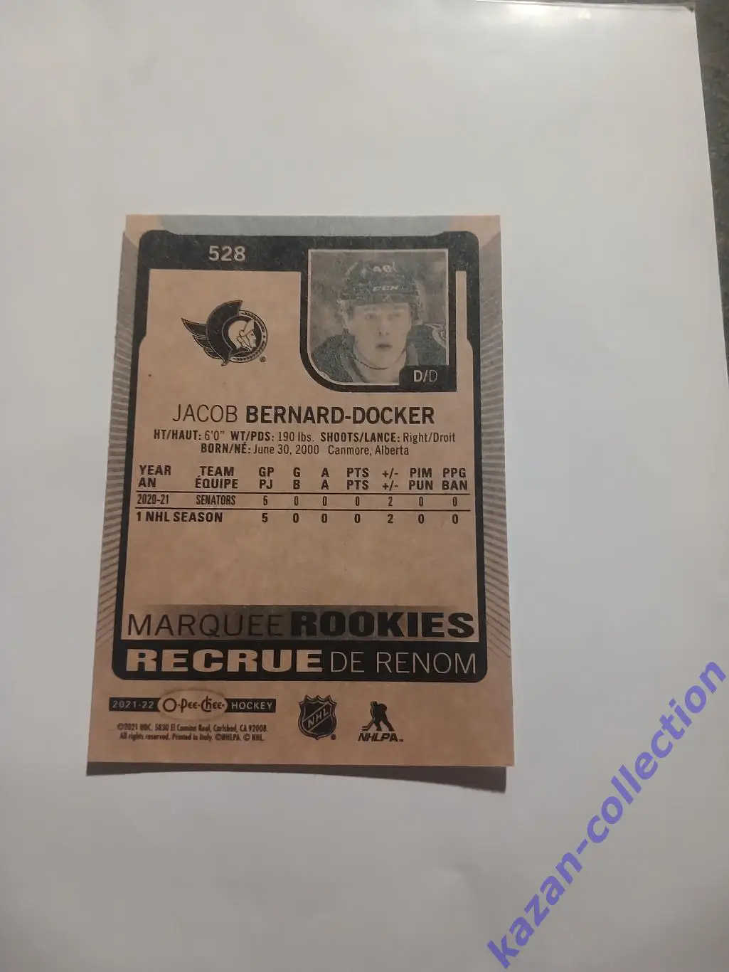 Jacob Bernard-Docker ( Ottawa Senators) 1