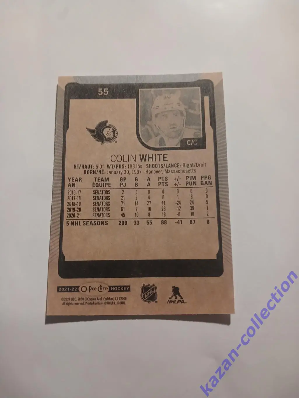 Colin White ( Ottawa Senators) 1