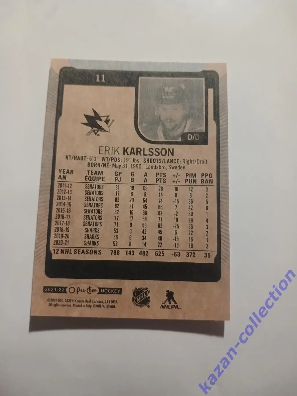 Erik Karlsson ( San Jose Sharks) 1
