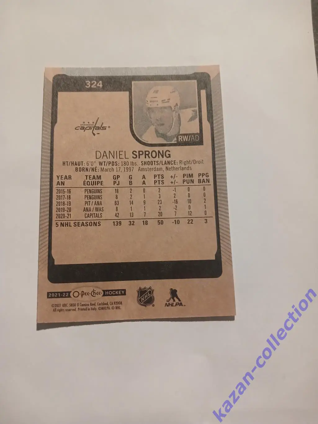 Daniel Sprong ( Washington Capitals) 1