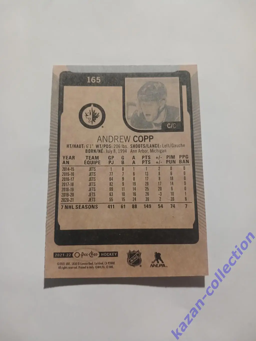 Andrew Copp ( Winnipeg Jets) 1