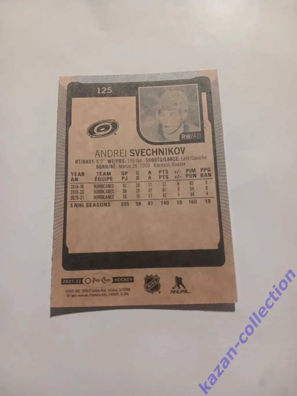 Andrei Svechnikov ( Carolina Hurricanes) Андрей Свечников 1