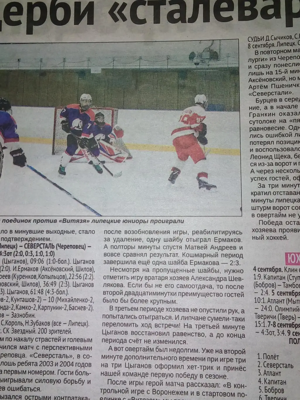 ДЮСШ Липецк - Северсталь Череповец 2019 хоккей