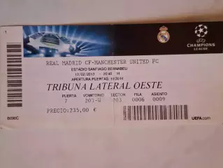 Реал Мадрид - Манчестер Юнайтед 2013. Лига чемпионов