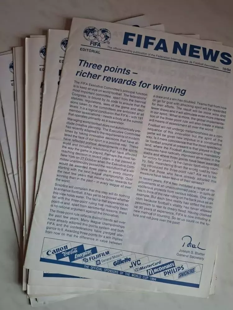 FIFA NEWS, ФИФА Ньюс, 1992, 1993, 1994, 1997