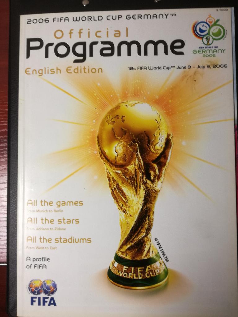 Чемпионат мира 2006. Официальная программа.