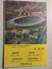 Динамо Минск - Видзев Польша 1984