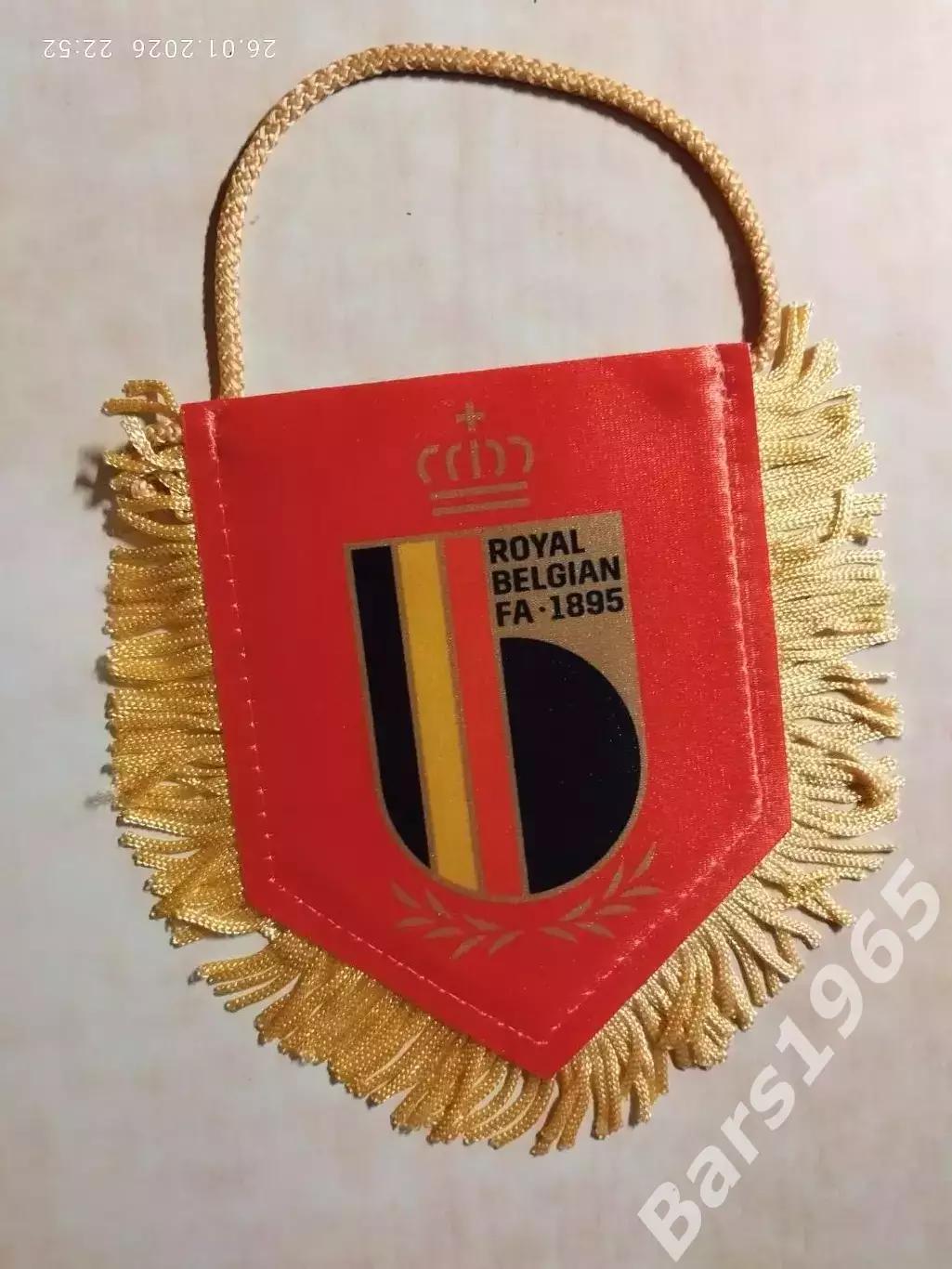 Вымпел Федерация футбола Бельгия 1