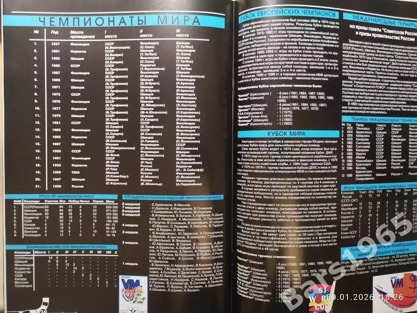 100 лет русскому хоккею 1898-1998 3