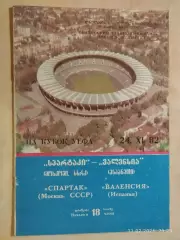 Спартак Москва - Валенсия Испания 1982