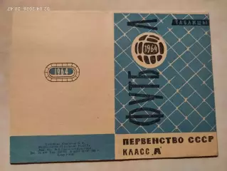 Ленинград 1964 Таблицы