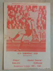 Кайрат Алма-Ата - Крылья Советов Куйбышев 1979