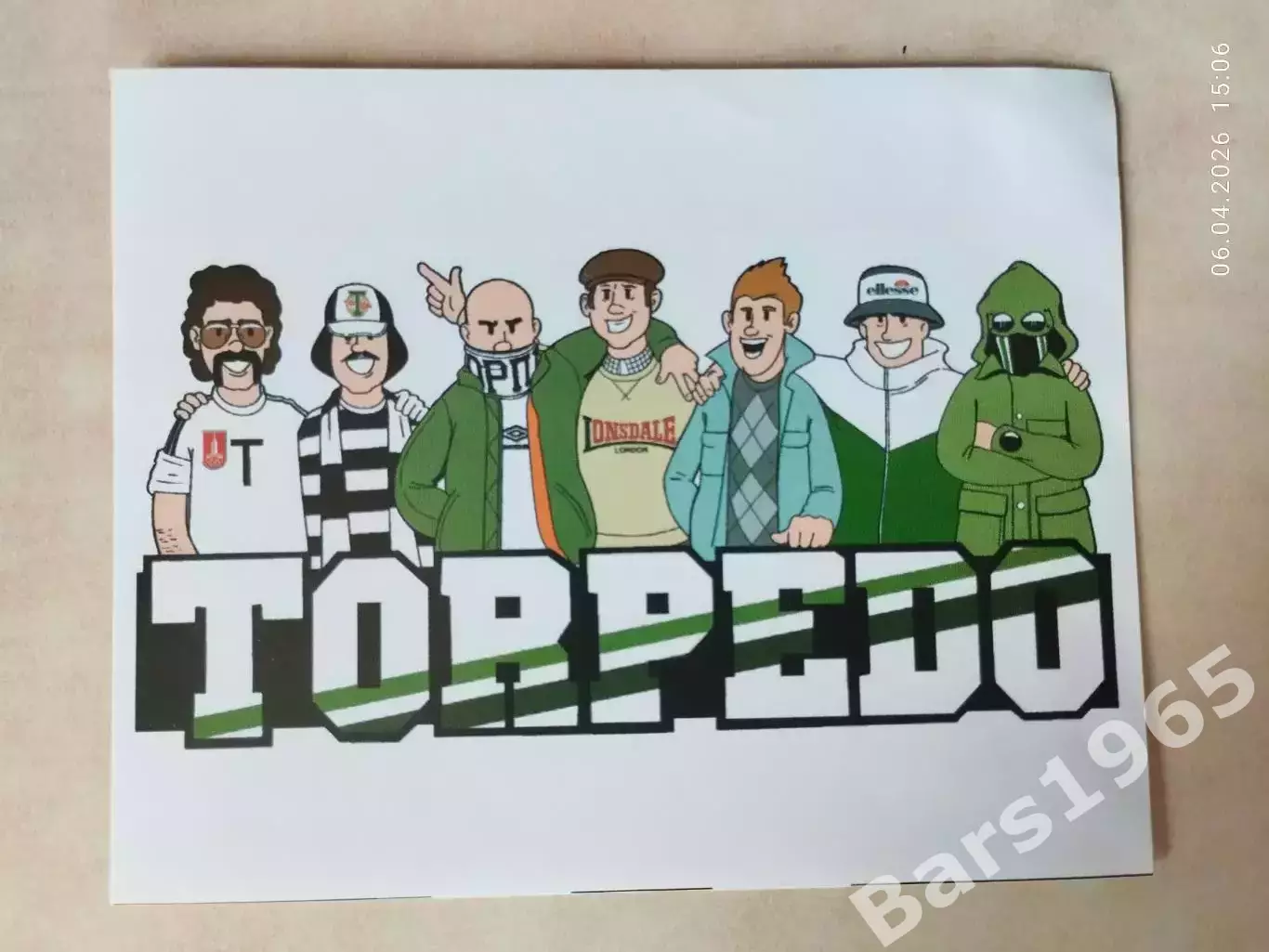 Стикер наклейка Торпедо Москва вид 5