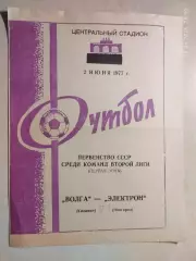 Волга Калинин - Электрон Новгород 1977