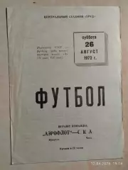 Аэрофлот Иркутск - СКА Чита 1972