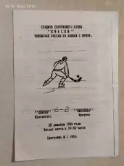 Енисей Красноярск - Сибскана Иркутск 1994