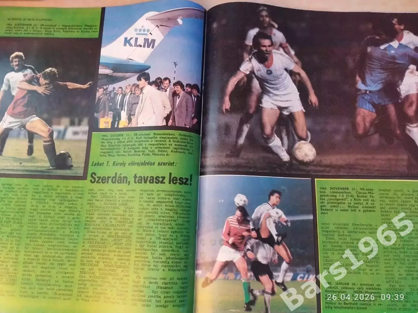Kepes Sport Венгрия № 14 1985 1