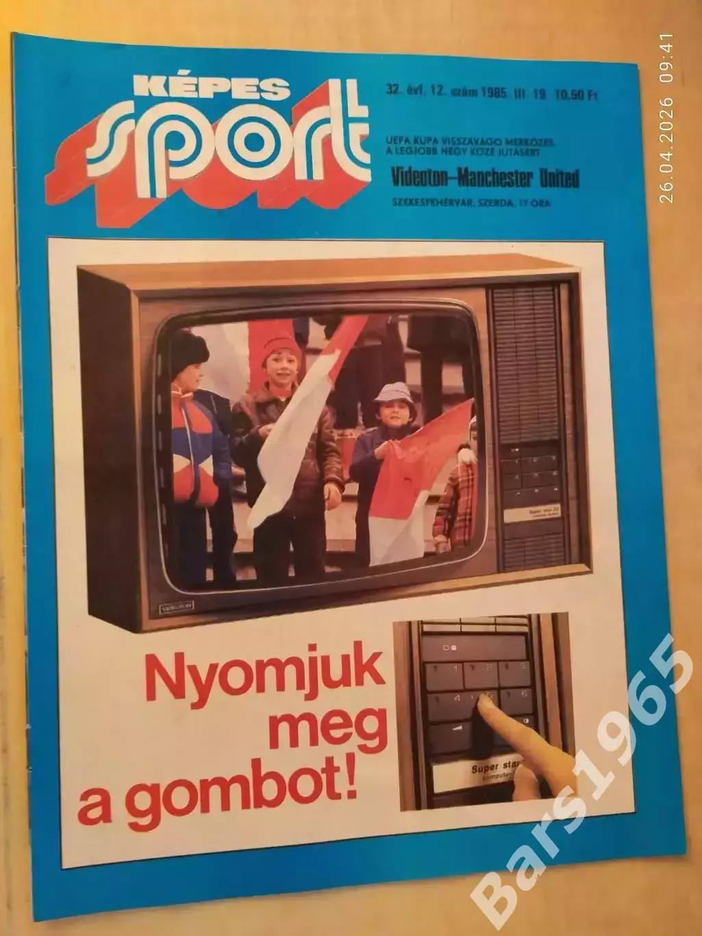 Kepes Sport Венгрия № 12 1985