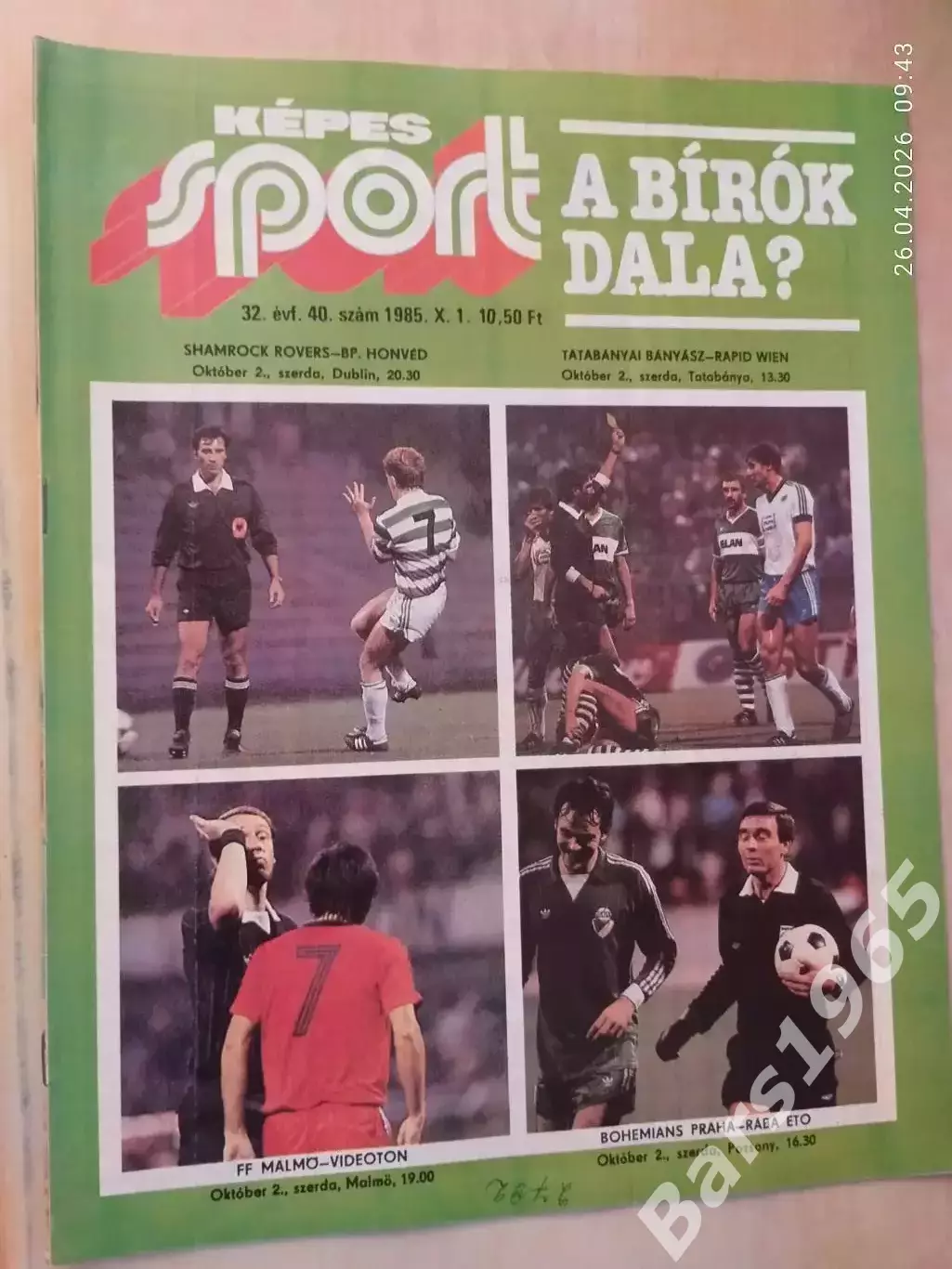 Kepes Sport Венгрия № 40 1985