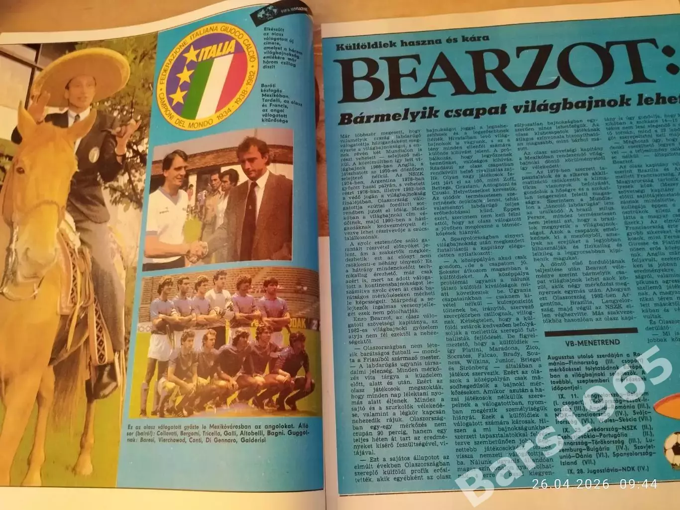 Kepes Sport Венгрия № 35 1985 2