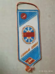 Вымпел Санный спорт Зимняя спартакиада народов СССР Красноярск 1986