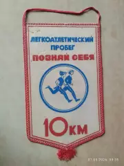 Вымпел Легкоатлетический пробег Познай себя Красноярск 1988